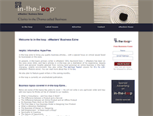Tablet Screenshot of intheloop.emasters.info